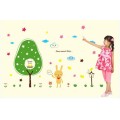 Greetings - Cartoon Tree Rabbits Wall Sticker